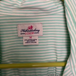 Long Steve striped button up shirt